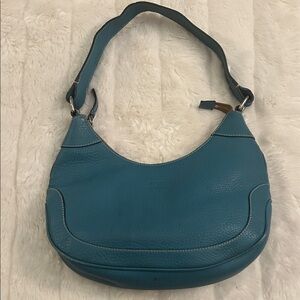Dooney & Bourke Teal Leather Hobo Bag
